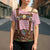 Lederhosen Oktoberfest Cross Shoulder Shirt Pink Edelweiss Floral Polka Dots - Wonder Print Shop