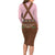 Lederhosen Oktoberfest Family Matching Long Sleeve Bodycon Dress and Hawaiian Shirt Pink Edelweiss Floral Polka Dots - Wonder Print Shop