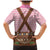 Lederhosen Oktoberfest Family Matching Mermaid Dress and Hawaiian Shirt Pink Edelweiss Floral Polka Dots - Wonder Print Shop