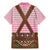 Lederhosen Oktoberfest Family Matching Mermaid Dress and Hawaiian Shirt Pink Edelweiss Floral Polka Dots - Wonder Print Shop