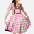 Lederhosen Oktoberfest Family Matching Off The Shoulder Long Sleeve Dress and Hawaiian Shirt Pink Edelweiss Floral Polka Dots - Wonder Print Shop