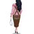 Lederhosen Oktoberfest Family Matching Off The Shoulder Long Sleeve Dress and Hawaiian Shirt Pink Edelweiss Floral Polka Dots - Wonder Print Shop