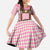 Lederhosen Oktoberfest Family Matching Off Shoulder Maxi Dress and Hawaiian Shirt Pink Edelweiss Floral Polka Dots - Wonder Print Shop