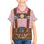 Lederhosen Oktoberfest Family Matching Short Sleeve Bodycon Dress and Hawaiian Shirt Pink Edelweiss Floral Polka Dots - Wonder Print Shop