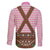 Lederhosen Oktoberfest Family Matching Summer Maxi Dress and Hawaiian Shirt Pink Edelweiss Floral Polka Dots - Wonder Print Shop
