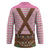 Lederhosen Oktoberfest Hockey Jersey Pink Edelweiss Floral Polka Dots - Wonder Print Shop
