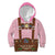 Lederhosen Oktoberfest Kid Hoodie Pink Edelweiss Floral Polka Dots - Wonder Print Shop