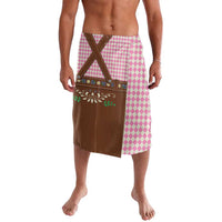 Lederhosen Oktoberfest Lavalava Pink Edelweiss Floral Polka Dots - Wonder Print Shop