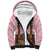 Lederhosen Oktoberfest Sherpa Hoodie Pink Edelweiss Floral Polka Dots - Wonder Print Shop