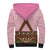 Lederhosen Oktoberfest Sherpa Hoodie Pink Edelweiss Floral Polka Dots - Wonder Print Shop