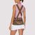 Lederhosen Oktoberfest Women Sleeveless Polo Shirt Pink Edelweiss Floral Polka Dots - Wonder Print Shop