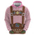 Lederhosen Oktoberfest Zip Hoodie Pink Edelweiss Floral Polka Dots - Wonder Print Shop