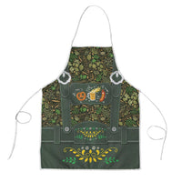 Lederhosen Oktoberfest Apron Hops And Malt Pattern - Wonder Print Shop