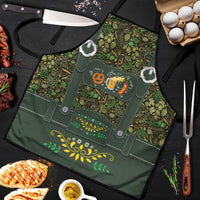 Lederhosen Oktoberfest Apron Hops And Malt Pattern - Wonder Print Shop