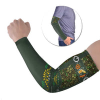 Lederhosen Oktoberfest Arm Sleeves Hops And Malt Pattern - Wonder Print Shop