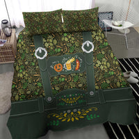 Lederhosen Oktoberfest Bedding Set Hops And Malt Pattern - Wonder Print Shop