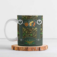 Lederhosen Oktoberfest Ceramic Mug Hops And Malt Pattern - Wonder Print Shop