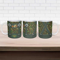 Lederhosen Oktoberfest Ceramic Mug Hops And Malt Pattern - Wonder Print Shop
