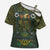Lederhosen Oktoberfest Cross Shoulder Shirt Hops And Malt Pattern - Wonder Print Shop