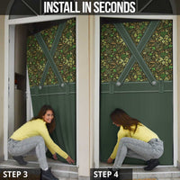 Lederhosen Oktoberfest Door Cover Hops And Malt Pattern - Wonder Print Shop