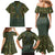 Lederhosen Oktoberfest Family Matching Mermaid Dress and Hawaiian Shirt Hops And Malt Pattern - Wonder Print Shop
