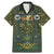 Lederhosen Oktoberfest Family Matching Mermaid Dress and Hawaiian Shirt Hops And Malt Pattern - Wonder Print Shop