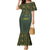 Lederhosen Oktoberfest Family Matching Mermaid Dress and Hawaiian Shirt Hops And Malt Pattern - Wonder Print Shop