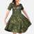 Lederhosen Oktoberfest Family Matching Off The Shoulder Long Sleeve Dress and Hawaiian Shirt Hops And Malt Pattern - Wonder Print Shop