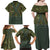 Lederhosen Oktoberfest Family Matching Off Shoulder Maxi Dress and Hawaiian Shirt Hops And Malt Pattern - Wonder Print Shop