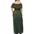 Lederhosen Oktoberfest Family Matching Off Shoulder Maxi Dress and Hawaiian Shirt Hops And Malt Pattern - Wonder Print Shop
