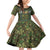 Lederhosen Oktoberfest Family Matching Off Shoulder Short Dress and Hawaiian Shirt Hops And Malt Pattern - Wonder Print Shop