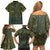 Lederhosen Oktoberfest Family Matching Off Shoulder Short Dress and Hawaiian Shirt Hops And Malt Pattern - Wonder Print Shop