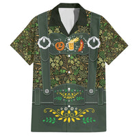 Lederhosen Oktoberfest Family Matching Summer Maxi Dress and Hawaiian Shirt Hops And Malt Pattern - Wonder Print Shop