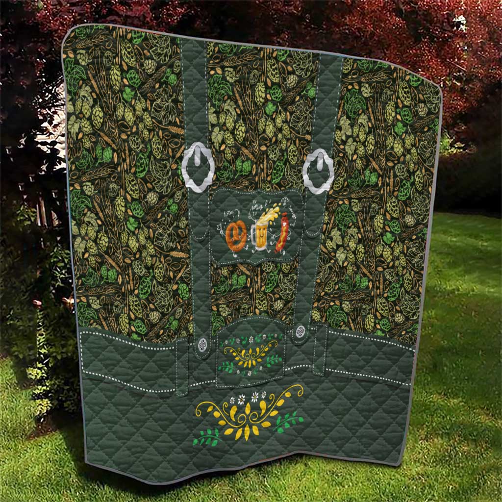 Lederhosen Oktoberfest Quilt Hops And Malt Pattern - Wonder Print Shop