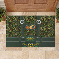 Lederhosen Oktoberfest Rubber Doormat Hops And Malt Pattern - Wonder Print Shop