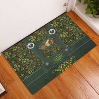 Lederhosen Oktoberfest Rubber Doormat Hops And Malt Pattern - Wonder Print Shop