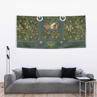 Lederhosen Oktoberfest Tapestry Hops And Malt Pattern - Wonder Print Shop