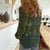 Lederhosen Oktoberfest Women Casual Shirt Hops And Malt Pattern - Wonder Print Shop
