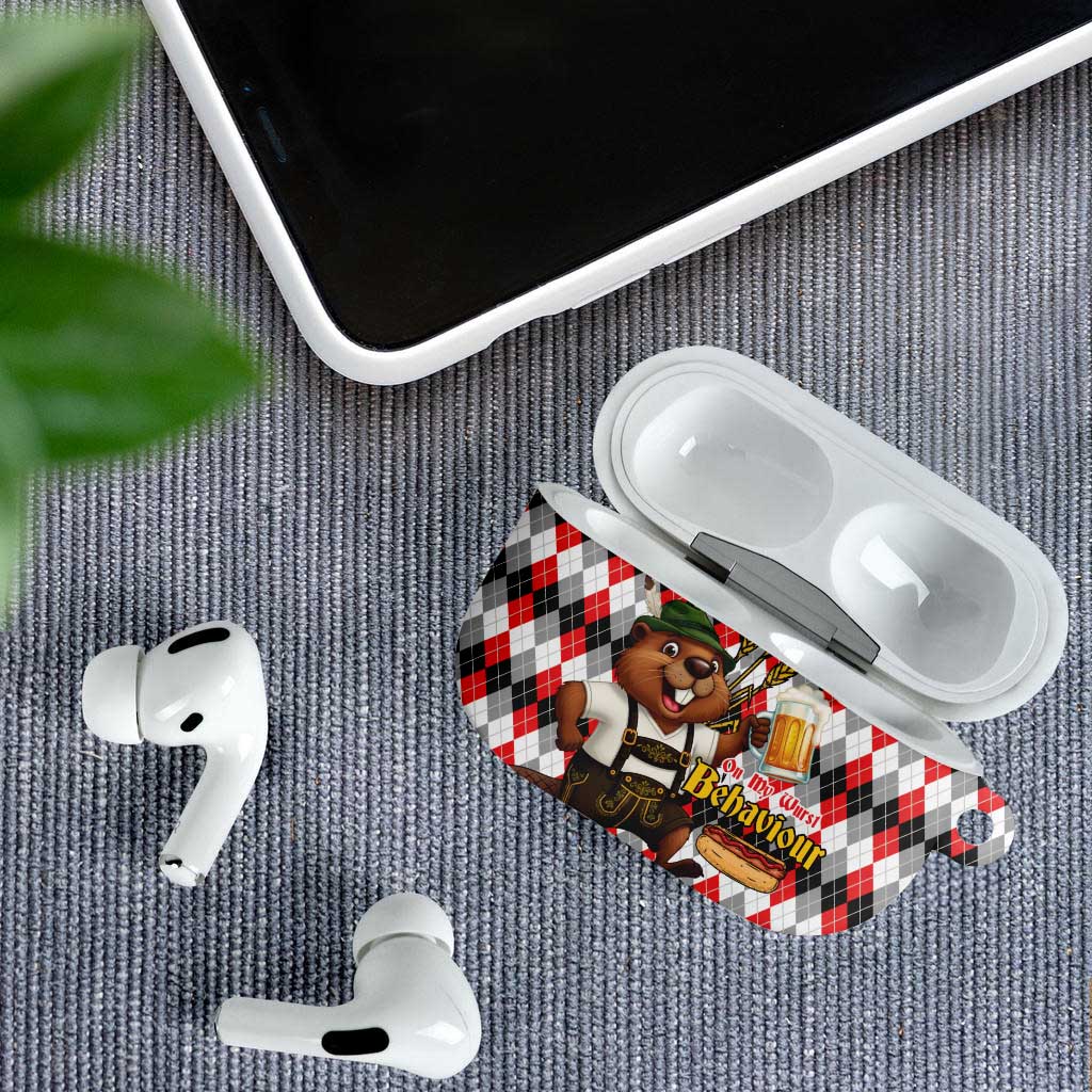 Oktoberfest Beaver AirPods Case On My Wurst Behaviour - Wonder Print Shop
