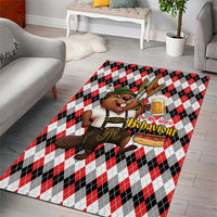 Oktoberfest Beaver Area Rug On My Wurst Behaviour - Wonder Print Shop