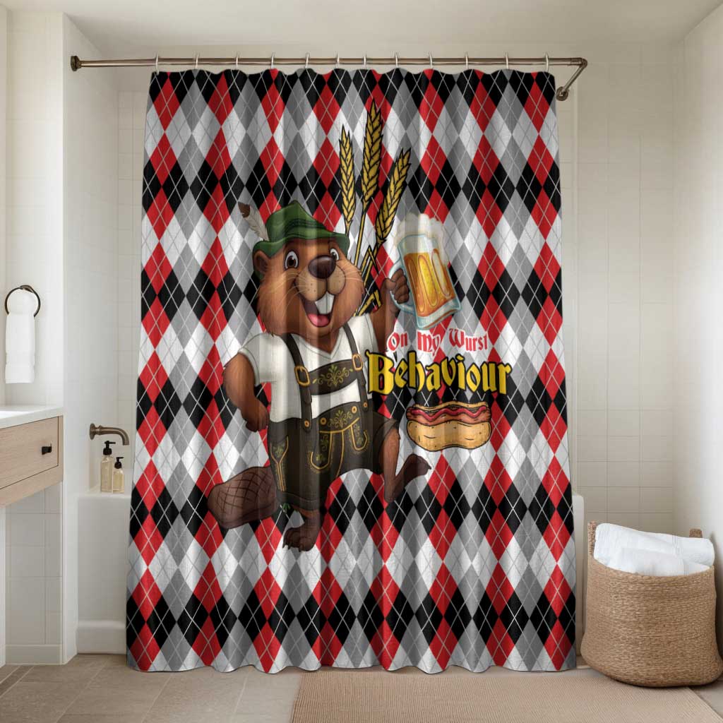 Oktoberfest Beaver Bathroom Set On My Wurst Behaviour - Wonder Print Shop
