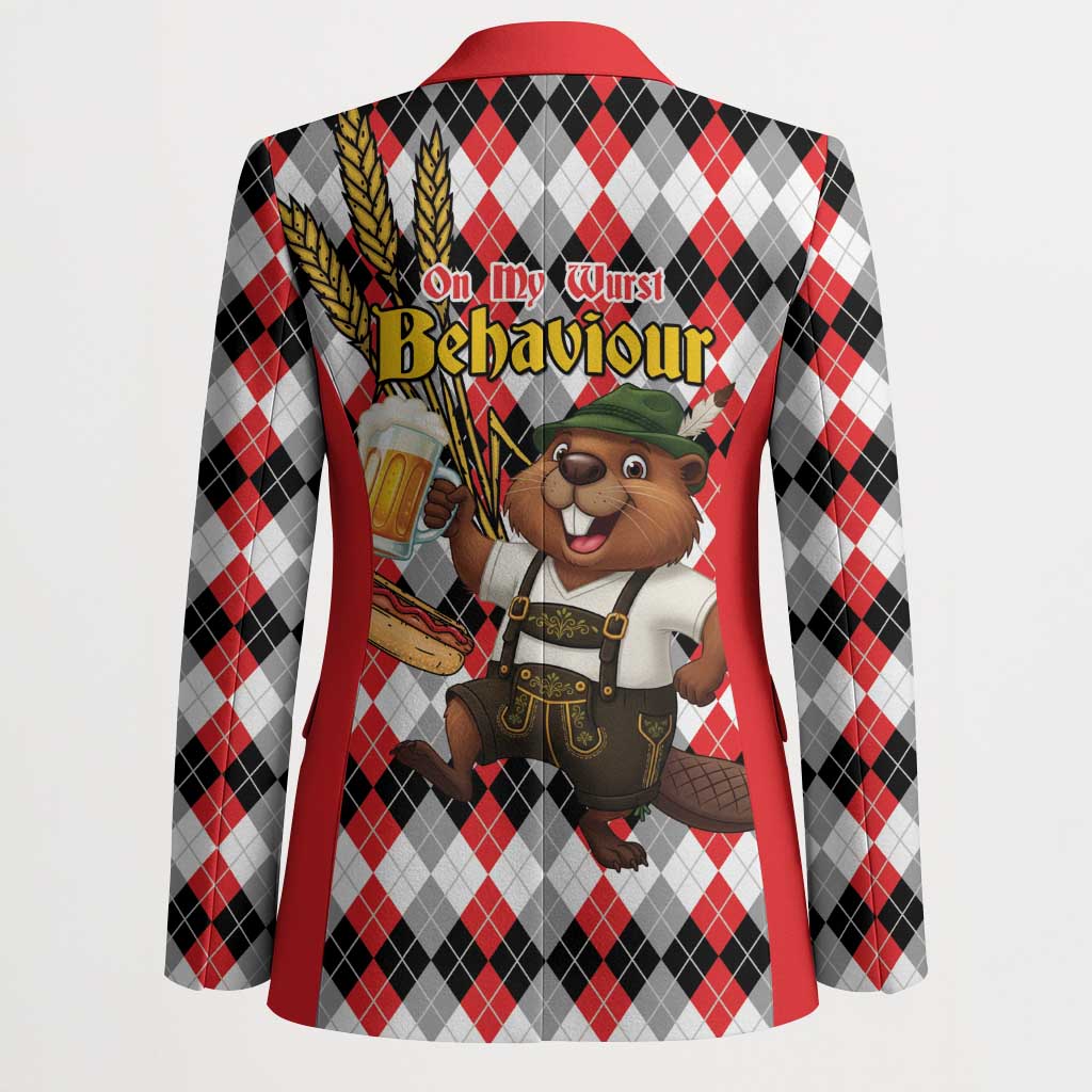 Oktoberfest Beaver Blazer On My Wurst Behaviour - Wonder Print Shop