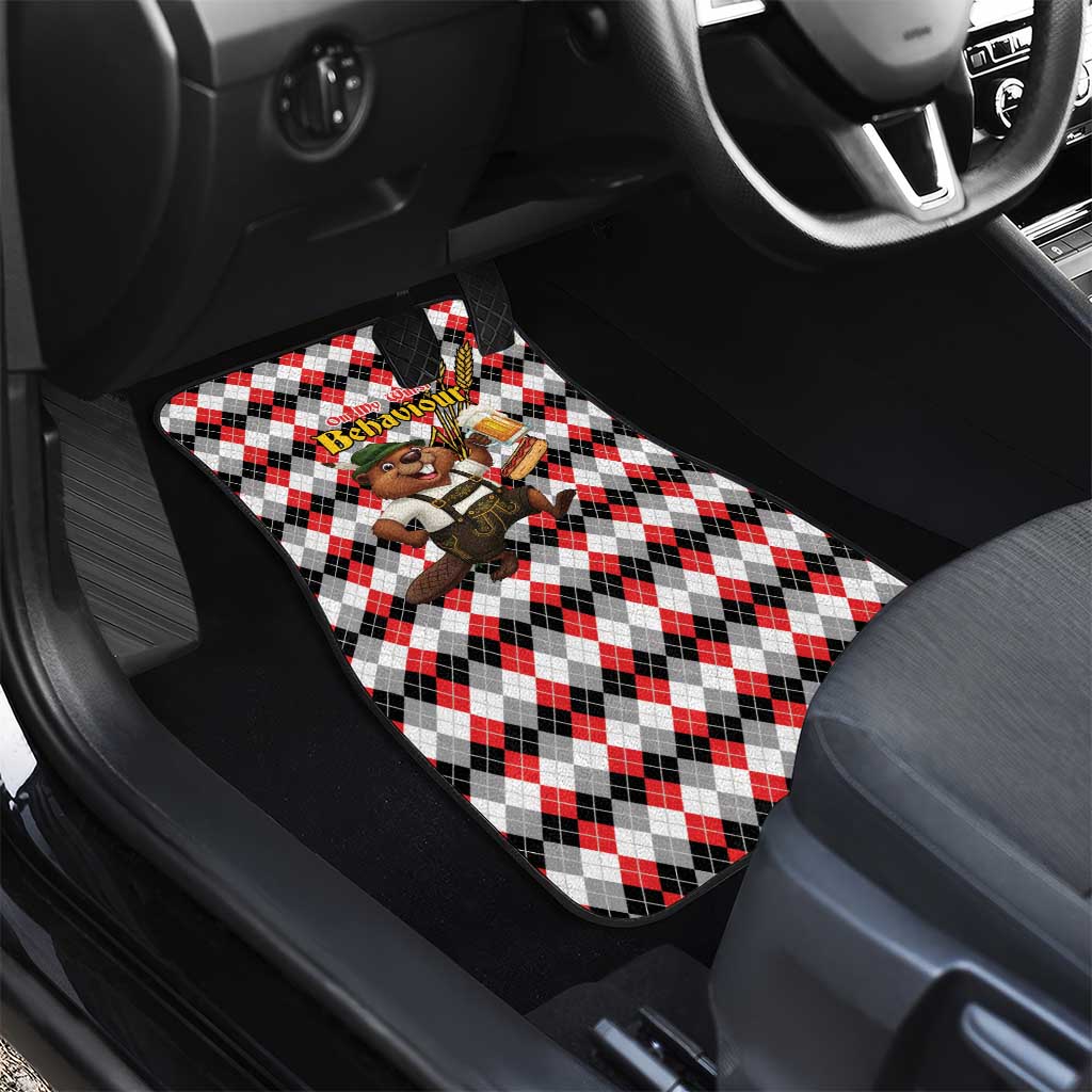 Oktoberfest Beaver Car Mats On My Wurst Behaviour - Wonder Print Shop