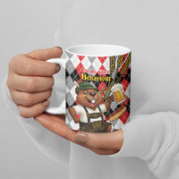 Oktoberfest Beaver Ceramic Mug On My Wurst Behaviour - Wonder Print Shop