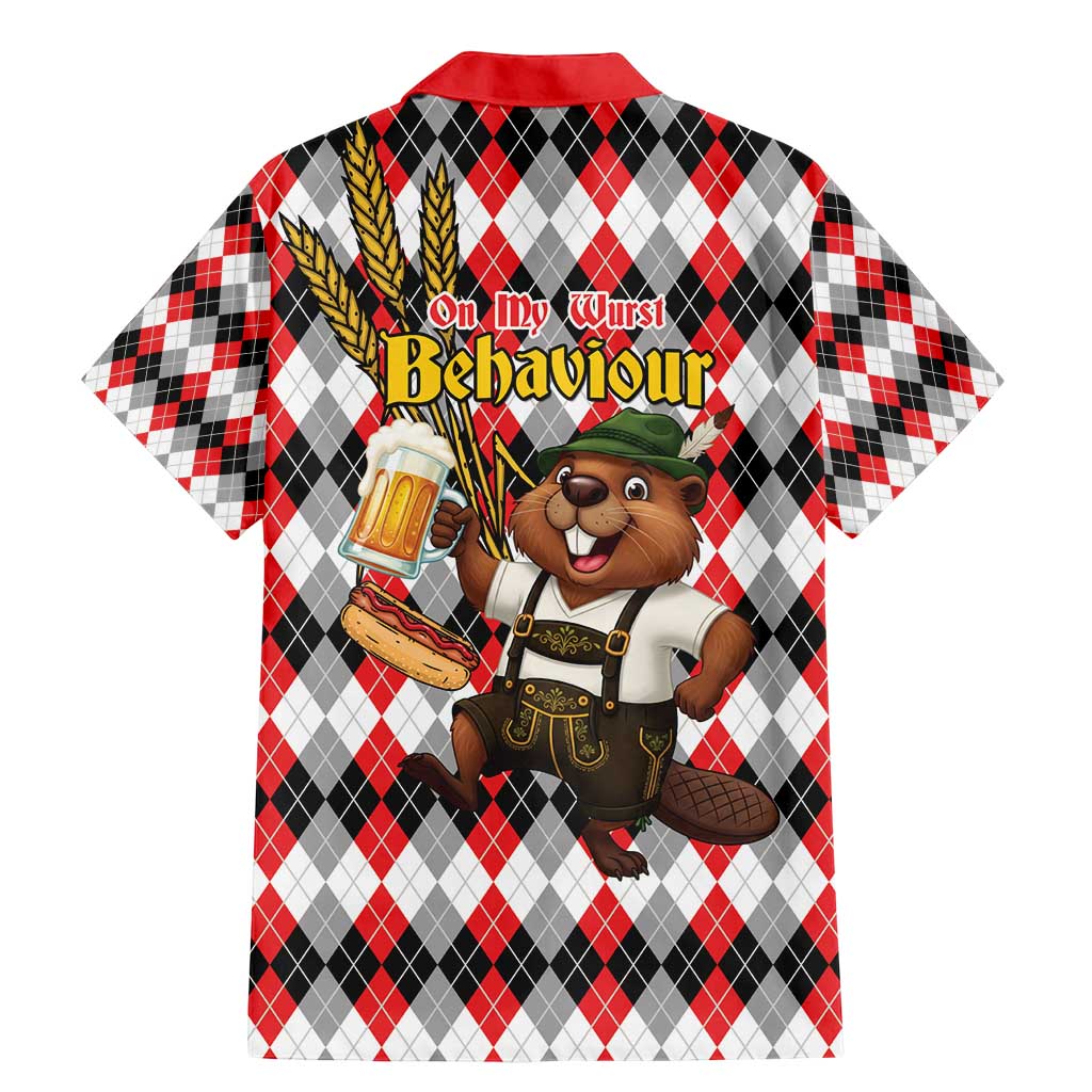 Oktoberfest Beaver Family Matching Mermaid Dress and Hawaiian Shirt On My Wurst Behaviour - Wonder Print Shop