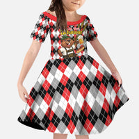 Oktoberfest Beaver Family Matching Off The Shoulder Long Sleeve Dress and Hawaiian Shirt On My Wurst Behaviour - Wonder Print Shop