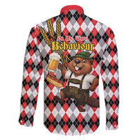 Oktoberfest Beaver Family Matching Off Shoulder Maxi Dress and Hawaiian Shirt On My Wurst Behaviour - Wonder Print Shop