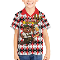 Oktoberfest Beaver Family Matching Off Shoulder Short Dress and Hawaiian Shirt On My Wurst Behaviour - Wonder Print Shop