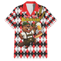 Oktoberfest Beaver Family Matching Summer Maxi Dress and Hawaiian Shirt On My Wurst Behaviour - Wonder Print Shop