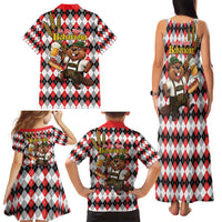 Oktoberfest Beaver Family Matching Tank Maxi Dress and Hawaiian Shirt On My Wurst Behaviour - Wonder Print Shop